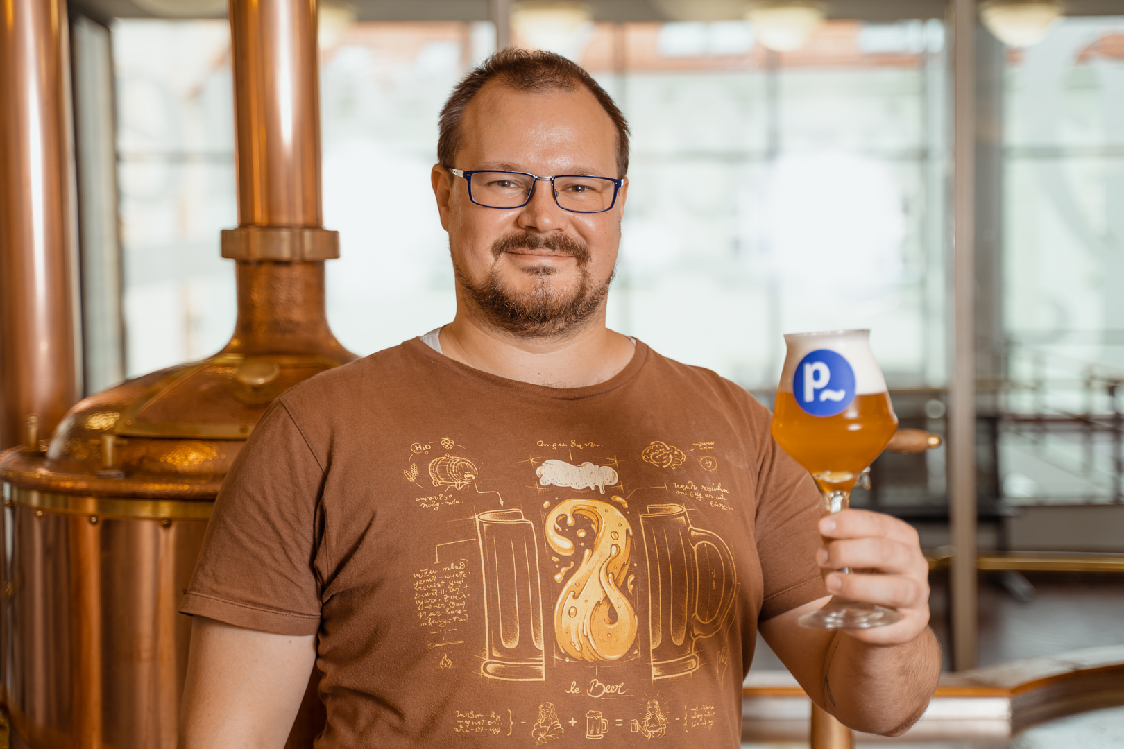 Michal Škoda, ředitel experimentálního minipivovaru Proud v Plzni.